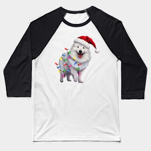 Christmas Samoyed Baseball T-Shirt